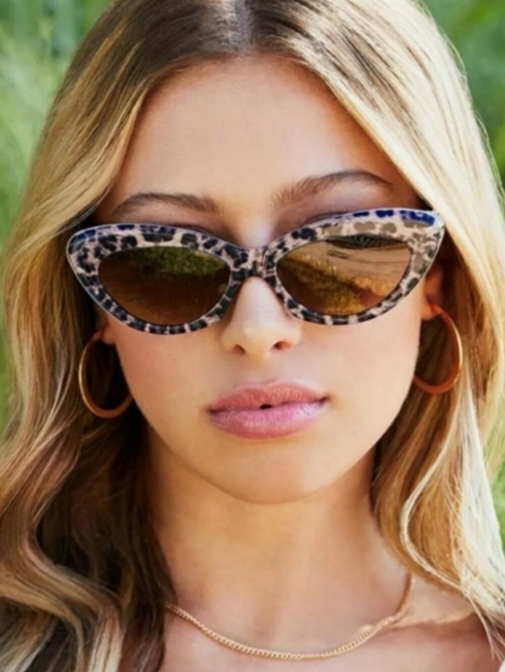 Diff Cleo Leopard Cat Eye Sunglasses - Brown